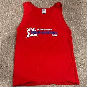 Red Pi Kappa Phi Bike-a-thon Tank Top